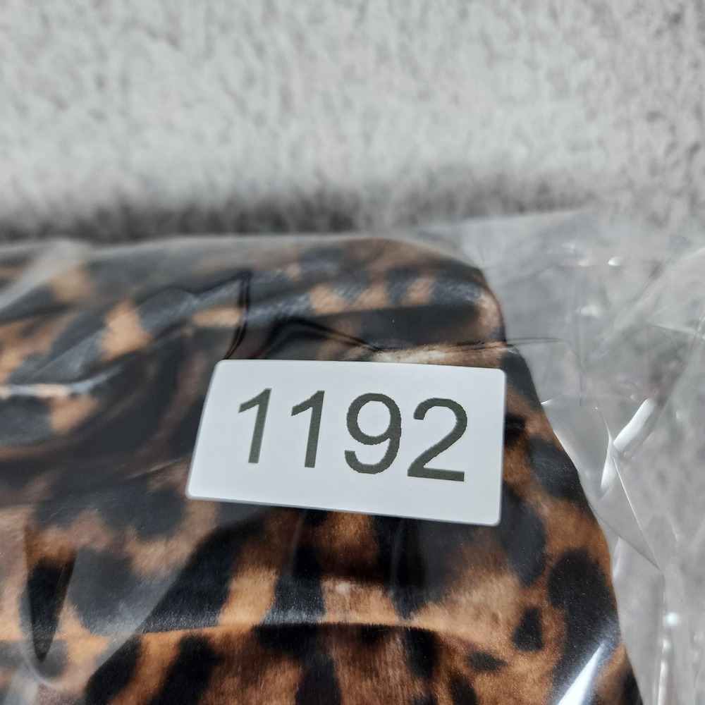 Bebe Leopard Print Moto Jacket Womens S Black Brown Front Zip Mob Wife Rock Y2K - Picture 14 of 14